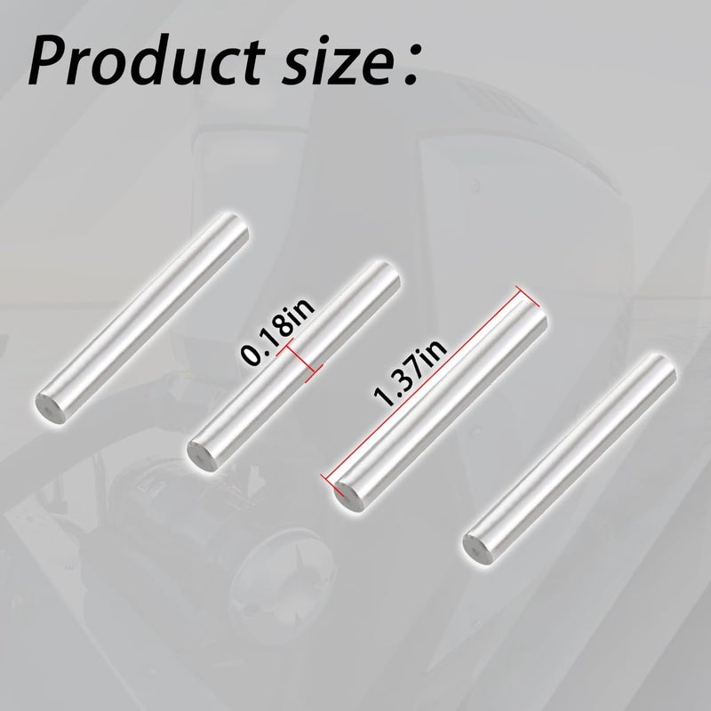 Ciuouient 307949 Outboard Propeller Drive Pins,Propeller Shear Pin Compatible with 1968-1979 Johnson Evinrude 10HP 18HP 20HP 25HP(4pcs) - Image 4